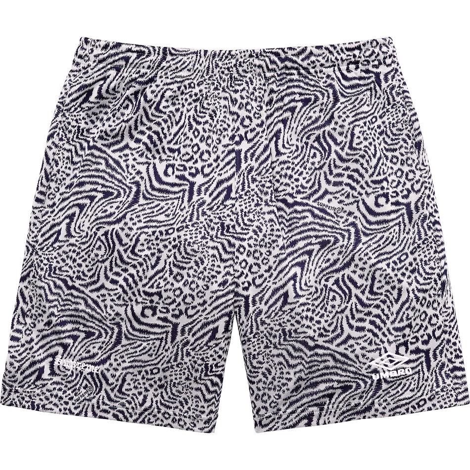 Pantalones Cortos Supreme Jacquard Animal Print Soccer Azul Marino | Supreme 269VD